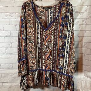 Boho Bell-sleeve Blouse